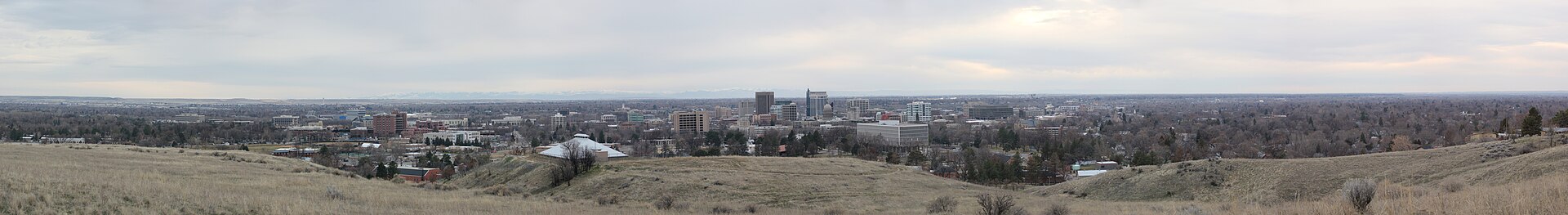 Boise skyline and foothills